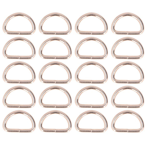 20 st D-ringar 4x38x23mm Stark Struktur Brett Använd Elegant Utseende DIY Hantverk för Väskor Plånböcker Armband Guld