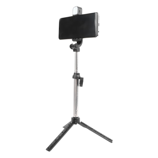 Mini Stativ Svart ABS 360 Grader Roterbar Justerbar Höjd Fjärrkontroll Vlogg Stativ för Telefon Live Streaming