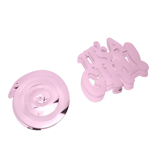 Whirls Festdekoration Ljusa färger Krokdesign Baby Shower Takdekoration för hem Fönster Dörröppningsdekor Rosa