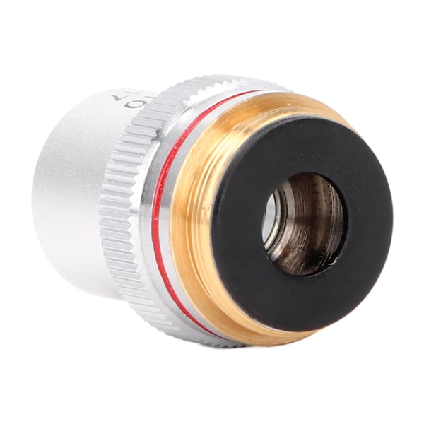 Akromatisk Mikroskop Objektiv Sølv 4X Mikroskop Objektiv Linse med 20,2 mm Standard Interface