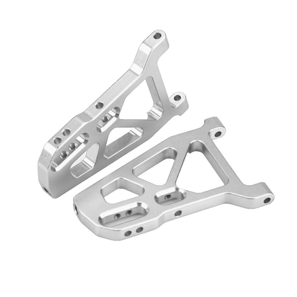 Aluminiumlegering främre undre upphängningsarm för FS 53633 51805 51806 1/10 skala RC-bil (silver)