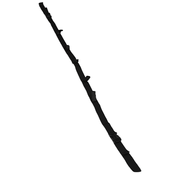 Kjøretøymontert fiskestang holder bærer 5 hull stang rack belte stropp fiskeutstyr tilbehørSvart 5 hull 140‑200cm