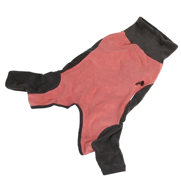 Hundkappa Hundjacka Elastisk Polyester Hög Hals 4-bent Hund Vinterkläder med Justerbart Spänne M