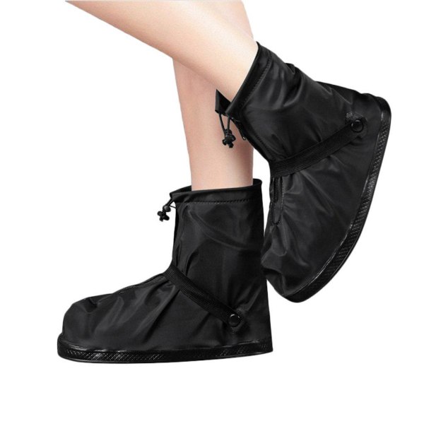 (41-42）Vedenpitävät kengänsuojat Sateen Vedenpitävät kengänsuojat Naisten Miesten Uudelleenkäytettävät liukumattomat kengänsuojat, mustat ulkokäyttöön sateisina ja lumisina päivinä