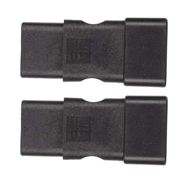 2 stk IEC320 C20 til IEC320 C19 Strømadapter C20 til C19 Strømpluggadapter for UPS PDU Server Datamaskin Sokkel
