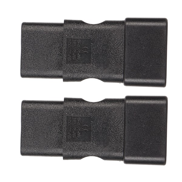 2 stk. IEC320 C20 til IEC320 C19 Strømadapter C20 til C19 Strømstikadapter til UPS PDU Server Computer Stikkontakt