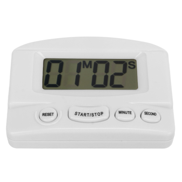 Køkken Timer Høj Lydstyrke Tidsoptagelse og Nedtælling Magnetisk Design Multifunktionel Digital Ur Timer Hvid