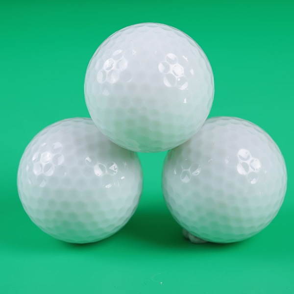 3 st Träningsgolf Två lager bollar inomhus utomhus träningshjälpmedel
