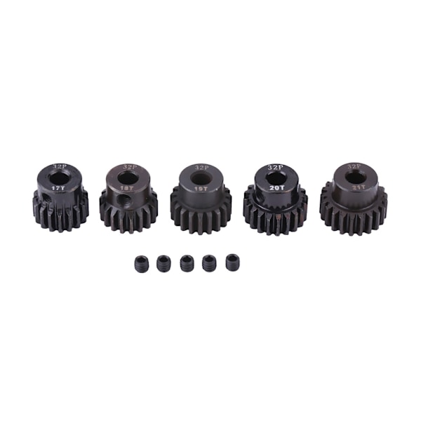 5kpl 32DP ￠5mm 17T-21T teräsmoottorivaihteet osasarja 1/8 RC-automootorille