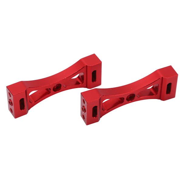 2 stk RC metalbjælke 53 mm længde Center fast montering aluminium til WPL B14 B16 B36 Q60 Q61 Rød