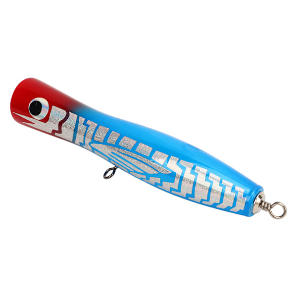 Attraktivt reflekterende Basswood Popper Fiske-agn - 7.1in 3oz