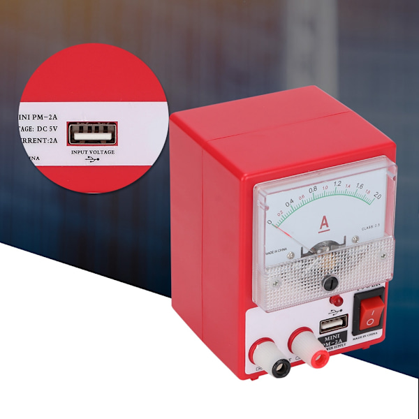 PM-2A Mini Portabel Multifunktionell Intelligent Strömförsörjning Voltmeter för Mobiltelefon