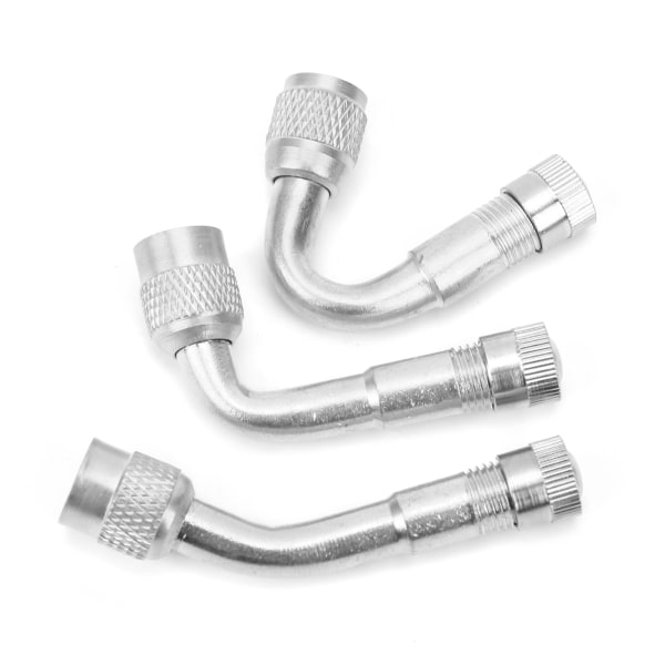 Mässing Däckventilförlängare 90° 135° 45° Ventilstamsförlängningsadapter för Bil Motorcykel Cykel Silver