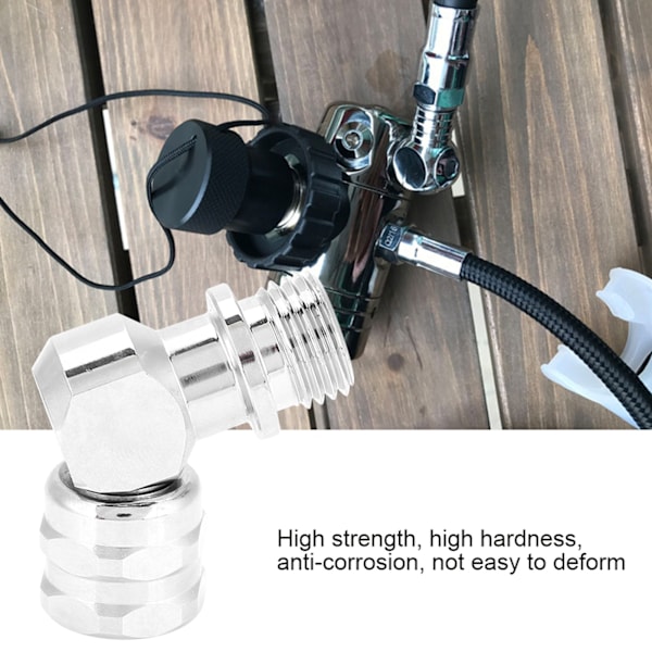 110 graders forkrommet messingregulator dreibar adapterkontakt for dykking