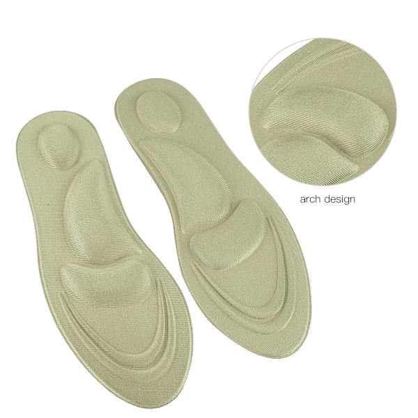 Ortopedisk innersåle Flat Feet Arch Support Memory Foam Innersåle Skopute Komfort Gull for kvinner