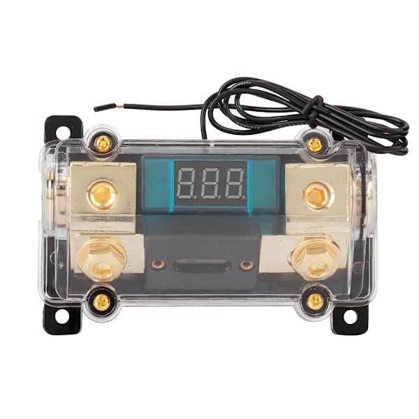 Bil Audio Strømssikringer Holder Stereo Fordelingsblok Box Digital Display (150A)