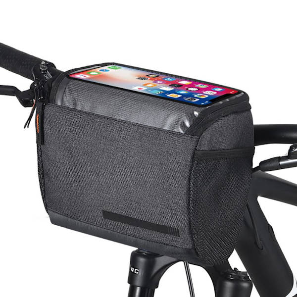 Cykelstyrpose 4,5L Front Bag Pack Varmeisolering og Køletaske Telefonpose med Touchscreen Cykeltilbehør