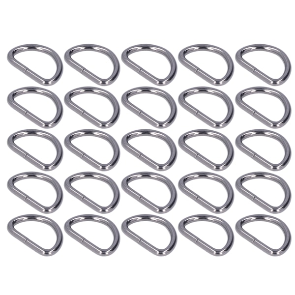 20 stk. D-ringe 4x38x23mm Stærk struktur Bredt anvendt Elegant udseende DIY-håndværk til tasker Punge Armbånd Våben Farve