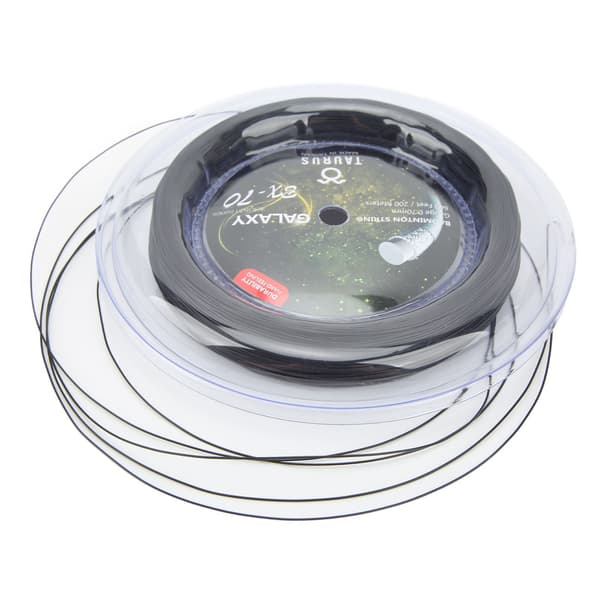 POWERTI BX70 Badminton Rackets String Høy Elastisk Nylon Badminton Racket String 0,7 mm Badminton String 200 m Spole Svart