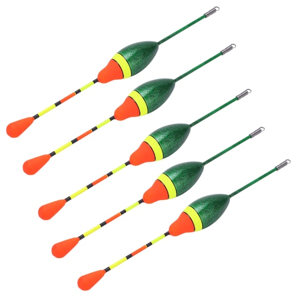 5 st Fiskeflöter Bobbers Högkänslig plastfjäder Oval sticka Slipflottor Fiskeredskap Tillbehör
