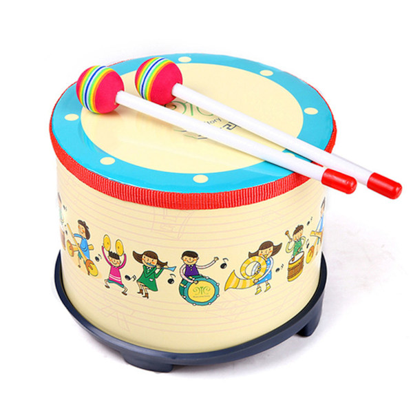 Børn Snare Drum Småbørn Birch Wood Drum Legetøj til børnehave tidlig uddannelse