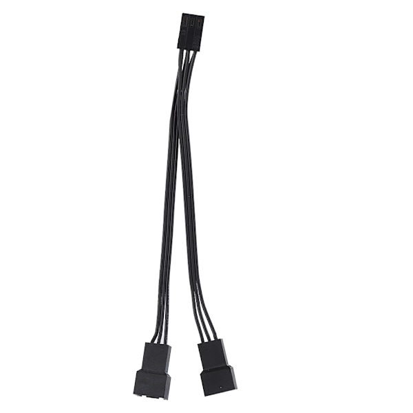 5 stk. 3-pin 1 til 2 forlængerkabel splitter CPU kabinet blæser sleeve adapter strømkabel