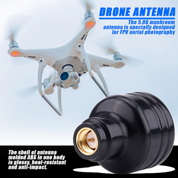 5,8G 5dBi RHCP High Gain FPV Quadcopter Soppantenne Dronetilbehør (indre nål)