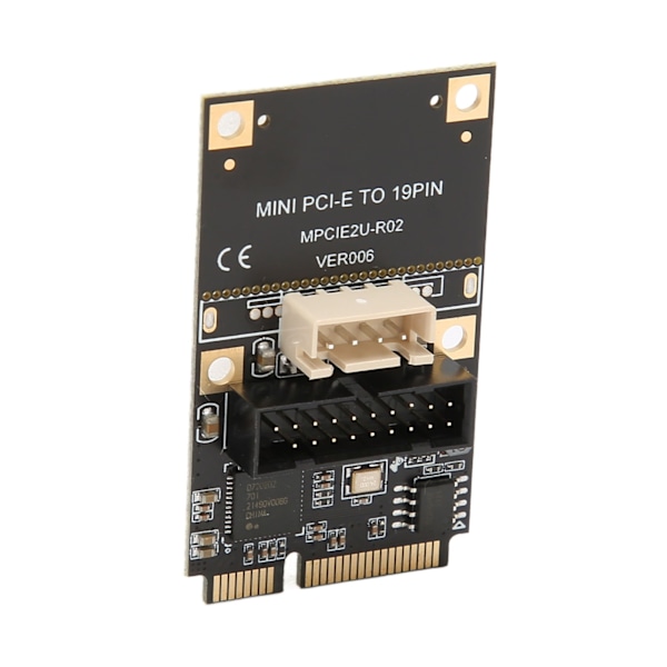 Mini PCIE till USB3.2 GEN1 Front 19Pin Expansionskort 5Gbps USB Hot Swap Expansionskort för Windows XP 7 8 10 11 för LINUX