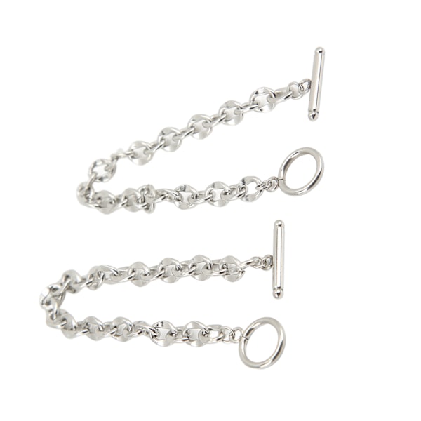 2 stk. Simple Armbånd Titanium Stål Unikt OT Spænde Design Klassiske Udsøgte Smykkearmbånd til Kvinder