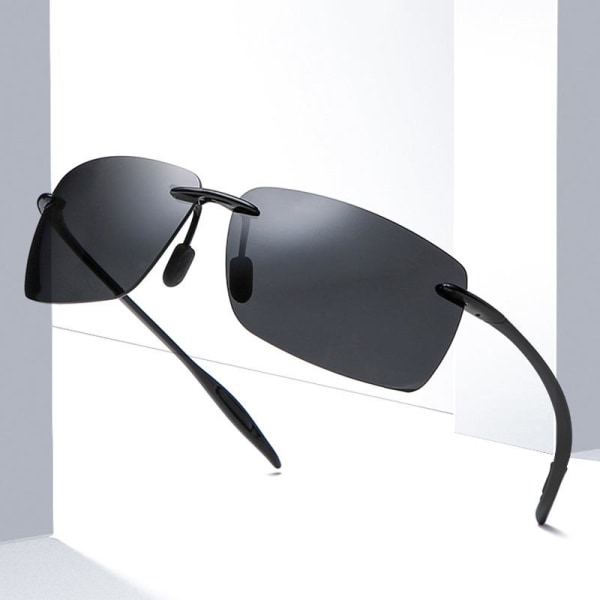 UV400 Sportsolglasögon för män Kvinnor Splittersäker Båge TR90 Båglös för löpning Fiske Baseballkörning
