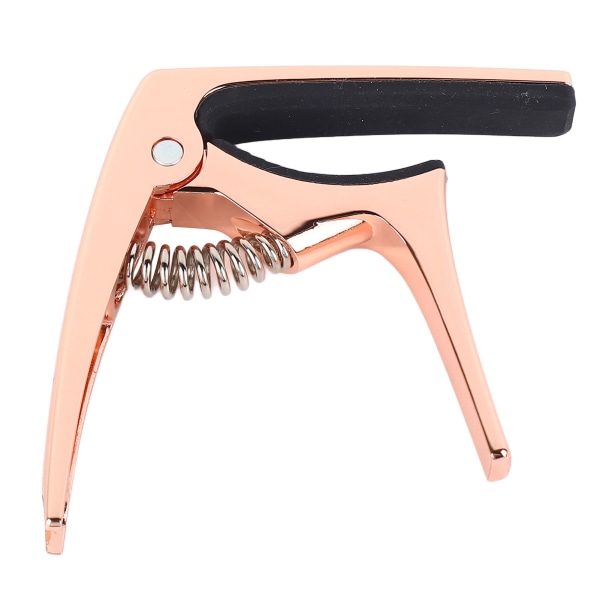 Guitar Capo Metal 3 i 1 bærbar til akustiske elektriske guitarer Ukulele tilbehør Rose Gold