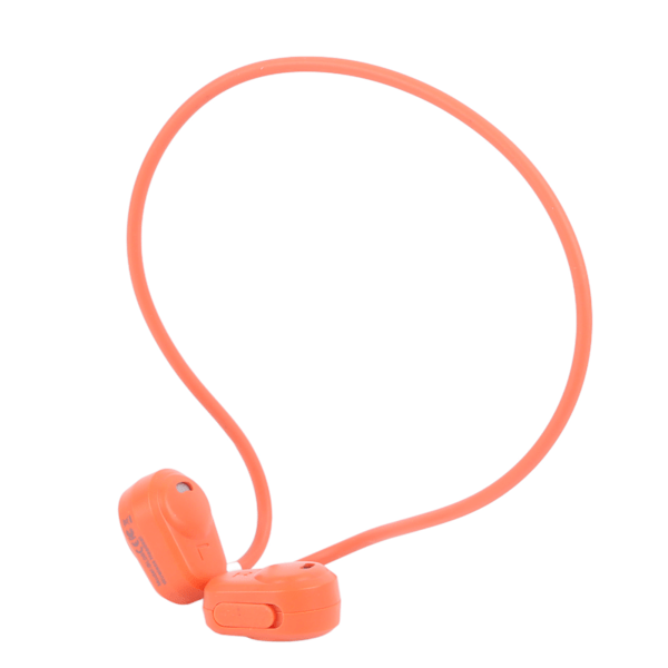 Bluetooth-hörlurar med luftledning, USB-uppladdningsbara, lätta, trådlösa hörlurar för sport, cykling, orange