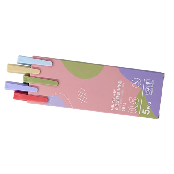 5 stk. Gel Pen Morandi Farvesystem ABS Frostet Krop Udskiftelig Refill Marker Pen til Studerende 5013