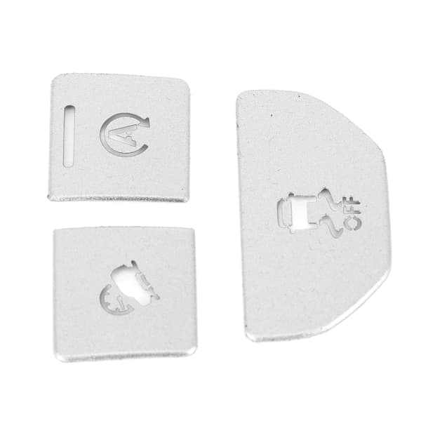 3 st Central Control Button Stickers i Aluminiumlegering Passar för Land Rover Range Rover Evoque 2014‑2019