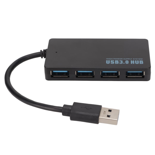Bærbar USB Hub 3.0 - 4 porte, højhastigheds datatransmission (5 Gbps)