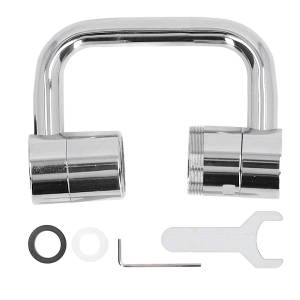 Haneforlænger Kobber Rustfrit Stål ABS 1080 Grader 22mm Indvendig Diameter Roterbar Hane Adapter