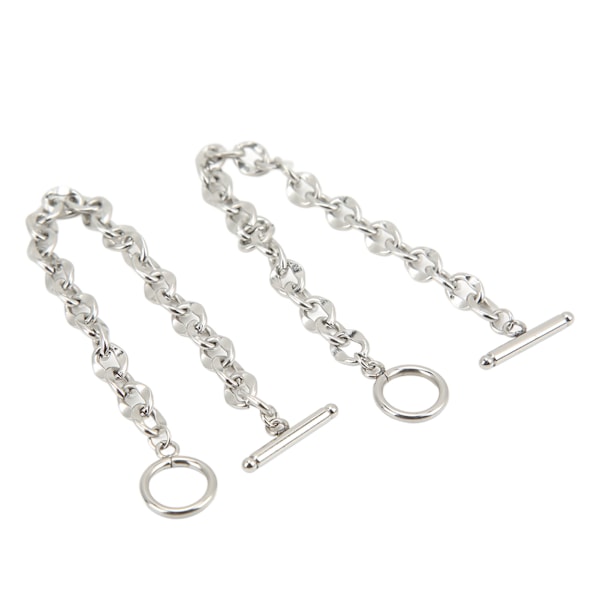 2 st Enkla Armband Titanstål Unik OT-spänne Design Klassiska Utsökta Smycken Armband för Kvinnor