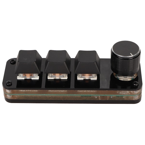 Mini 3-knapps tastatur med knott, tilpasset programmering, hot-swappable blå brytere, mekanisk tastatur for spill