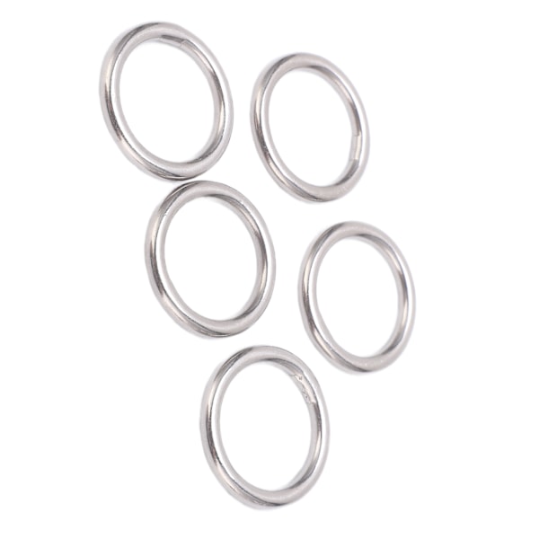 5 stk 304 rustfrit stål runde O-ringe sømløs multifunktionssvejsning metal O-ringe til marine bådudstyr Yogaringer 4x25mm