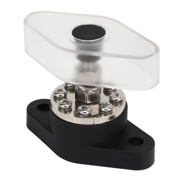 Fordelingsstudsforbindelsespost Sort 3/8 tommer 300A med Transparent Dæksel til Motor ATV Skib Elektrisk Udstyr
