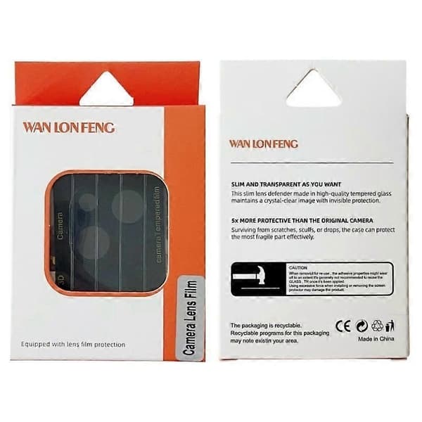 Camera Protector for iPhone 15 Pro/iPhone 15 Pro Max HD Full Coverage Black Silk Printed Lens Film