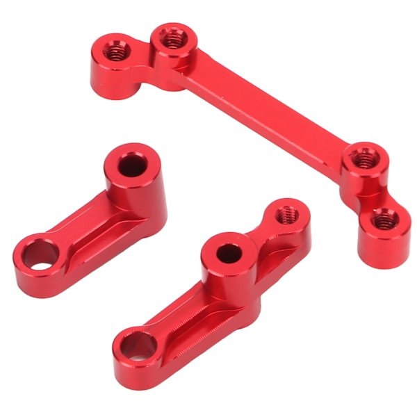RC Ohjausyksikön Asennussarja Alumiiniseos Kestävä RC-autot Metalliparannus Osia 1/16 Kaukosäätimellä Auto Red