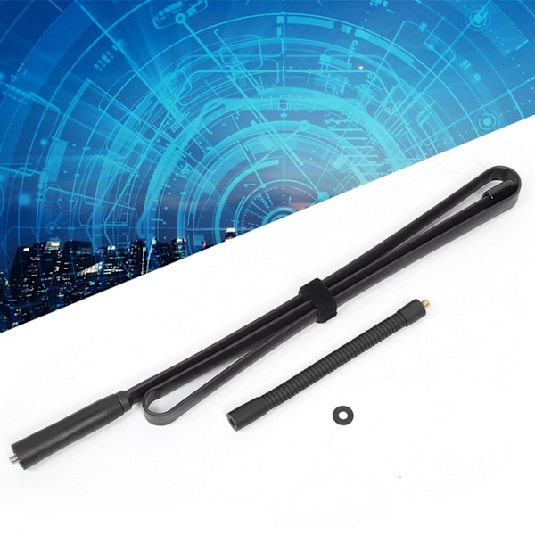 Walkie Talkie Foldbar Antenne VHF UHF Dual Band SMA Hun Interface Antenne
