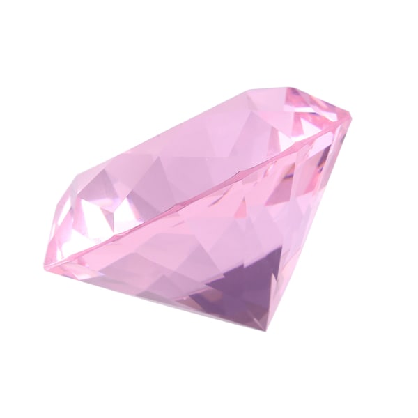 Nail Art Display Glas Crystal Diamond Håndmodel Shoot Ornament Manicure Accessories Pink
