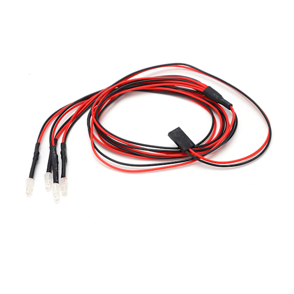 4st RC bil LED-ljus RC trekanals kontrollstrålkastare för 1/10 1/8 modellbilar