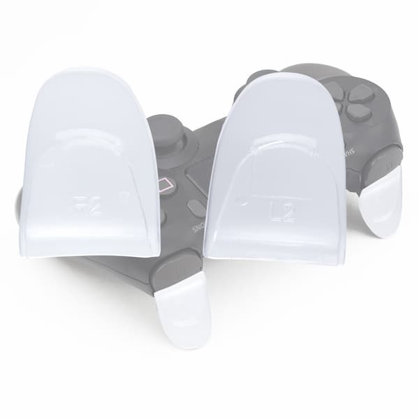 2 st/set Hållbara R2 L2-knappar Triggerförlängare för PS4-kontroll (Transparent)