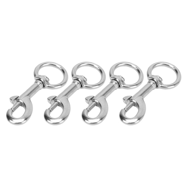 4 st Swivel Eye Bolt Snap Hook 316 Rostfritt Stål Marin Klass Scuba Diving Clip för Skepp 5#