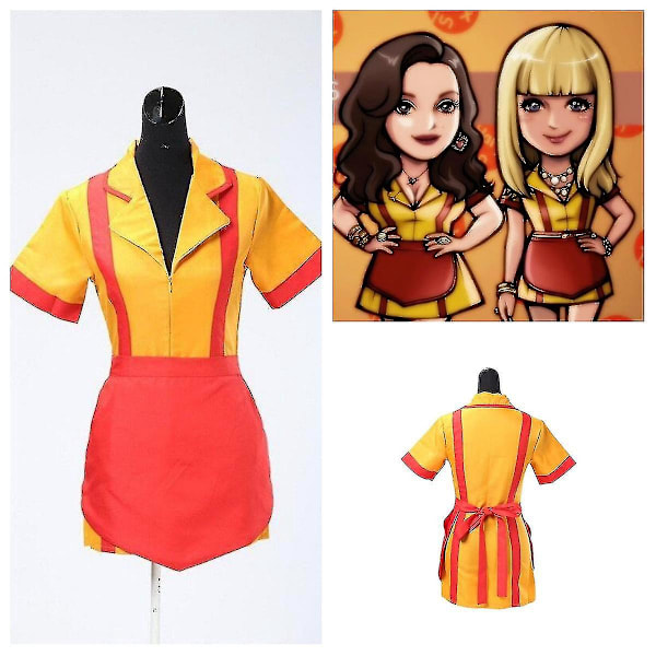 Seksikäs naisten tarjoilijan mekko Cosplay-asu - Max Black Uniform Temptation Performance XXL