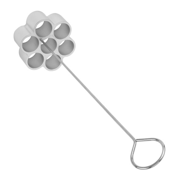 Aluminiumlegering DIY bakeform Dessert bikubeform Kjeks Donutform for hjemmekakbutikk 7-hulls stor