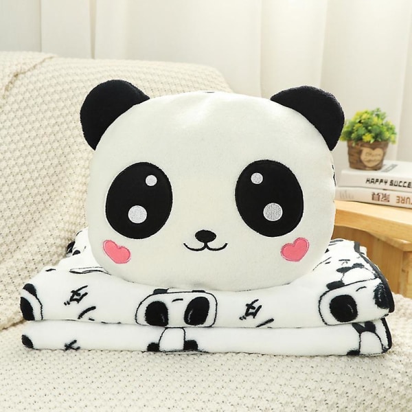 Panda Dundun Nap -tyynypeitto Kaksikäyttöinen tyyny- ja peittoyhdistelmä autolle, opiskelijalle ja matkalle - kaksi yhdessä päivätyyny- ja set